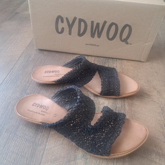 NIB CYDWOQ Brave Woven Leather Sandals (42) 11 - Picture 2 of 9